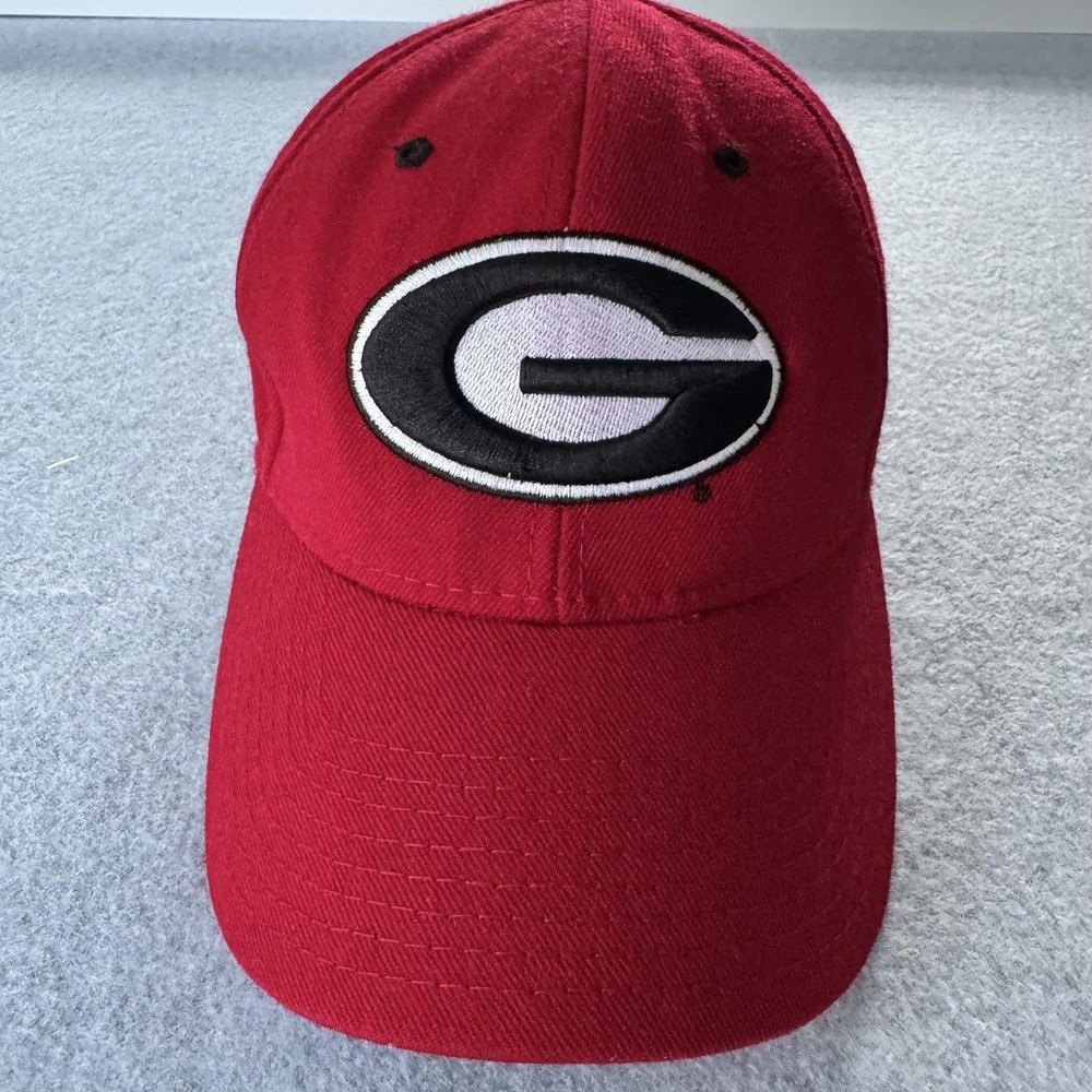 Georgia Bulldogs Hat Cap Fitted Mens 7 Red NCAA Football Zephyr Wool College